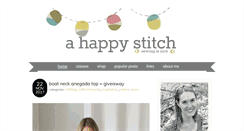 Desktop Screenshot of ahappystitch.com