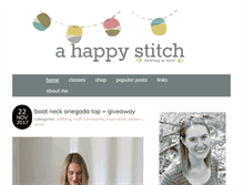 Tablet Screenshot of ahappystitch.com